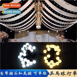 led ping pong ball lights string wedding festival outdoor ca