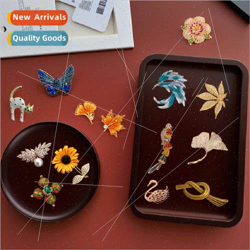 Colorful Diamond Butterfly Flower Brooch Exquise Fashion Su