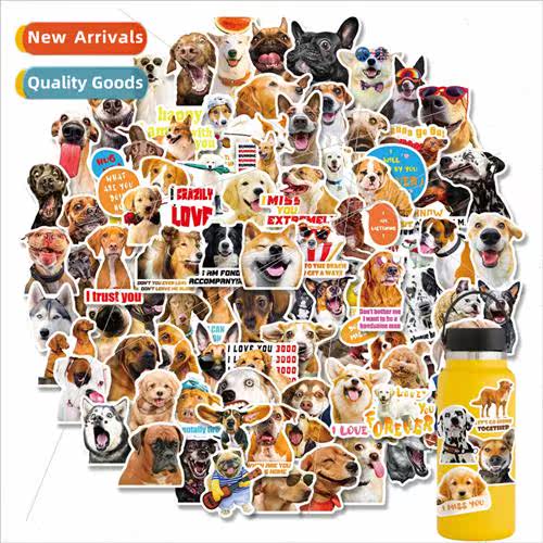 100 realistic dog stickers dog emoticon stickers -repeating
