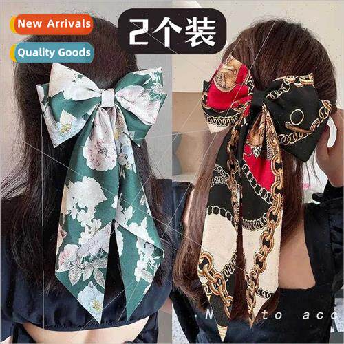 Large bow hair clips high ponytail head flower fashion high
