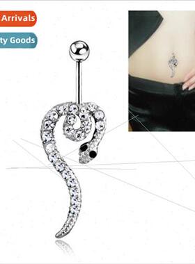 Merchandise piercing jewelry snake diamonds navel ring navel