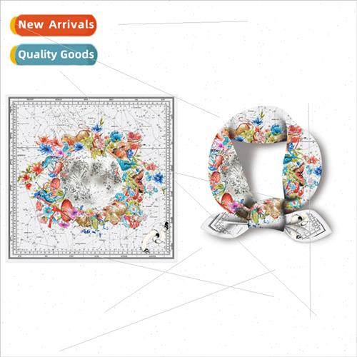 Small silk scarf female spring summer new travel travel suns