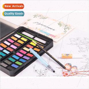 36 colors watercolor paints适用beginners solid paint box set