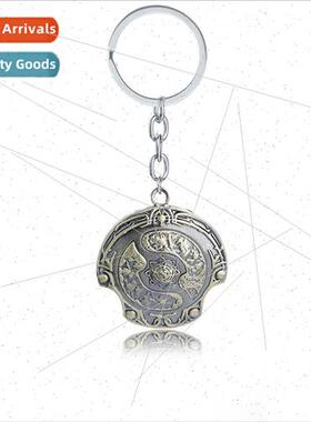 Europe game  fashion retro Dota2 immortal shield alloy keych