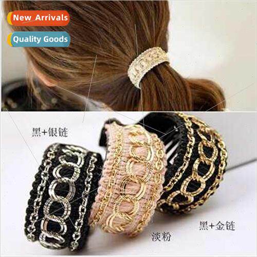 Korean hair accessories Chain needle thread knting grab clip