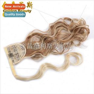 ponytail hidden ties fiber curly chemical ponytails inch