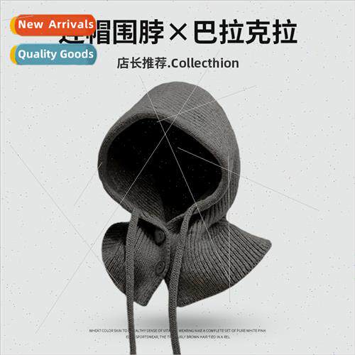 Autumn winter solid color balaclava cap wool knted warm ear