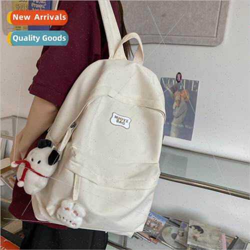 Backpack double shoulder girls nylon lerature shoulder bag i