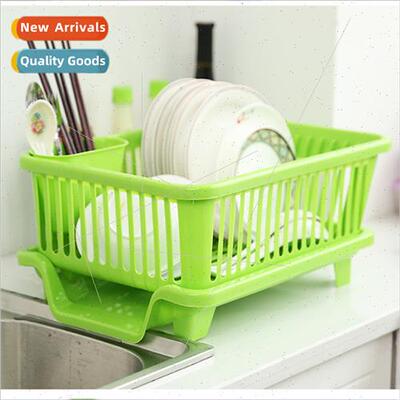 Kchen Drainage Bowl HolderDouble Dish Chopsticks Storage Rac