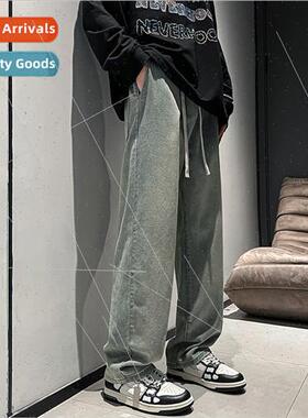 American jeans men spring summer high set casual pants stere