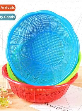 Household kchen rice panner colorful plastic draining basket