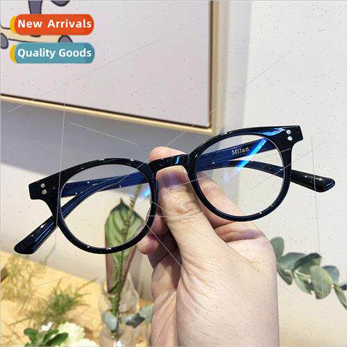 New black frame eyeglasses female TR90 eyeglasses Korean rou