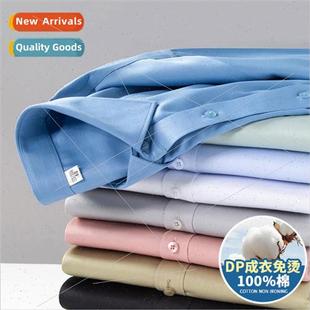 men easy grade high cotton shirt iron wear ready
