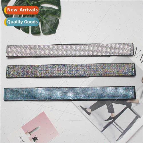 Korea versatile flash diamonds wide belt women rhinestone dr