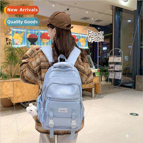 Shoulder bag men women ins wind schoolbag bag large capacy b
