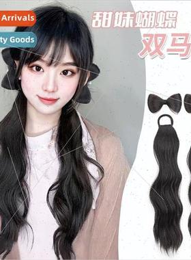 Millennium Breeze Bow Hair Bags Wigs Women Long Curly Hair L