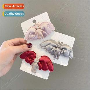 Girls hair clips Korea angel wings hair cartoon cute ltle cu