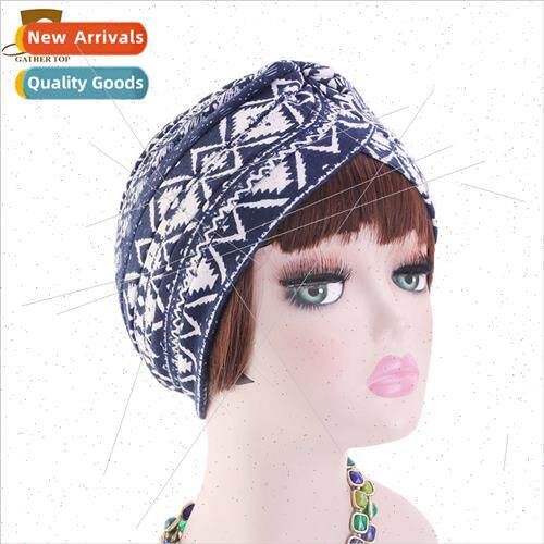 Ethnic Cotton Turban Hat Indian Hat~Chemotherapy Hat~TJM-412