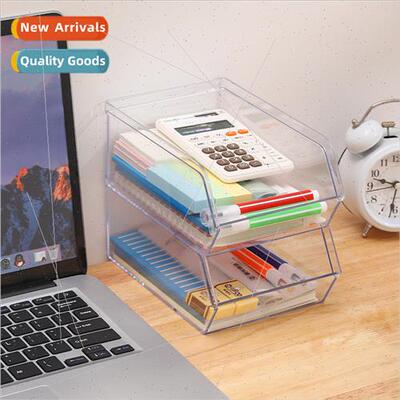Desktop Storage Boxes Stackable Sundry Organizer Transparent