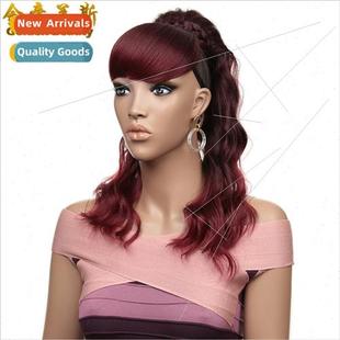 african long curly hair chemical fiber hair wavy curly wig o