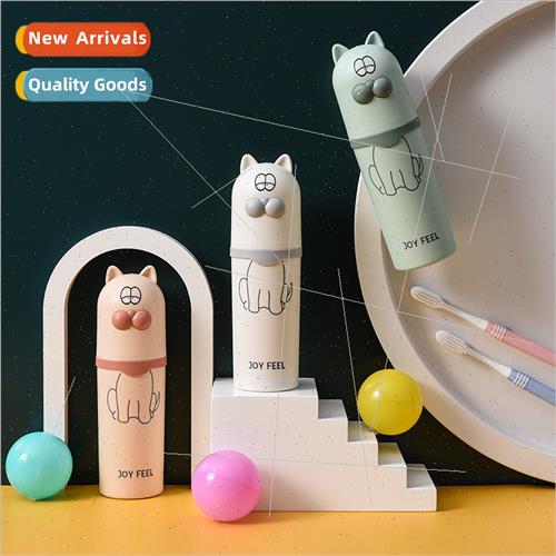 Cute travel wash cup set couple portable tooth cup toothpast