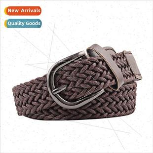 belt Ms. braided dress retr rope pants wax Korean twist