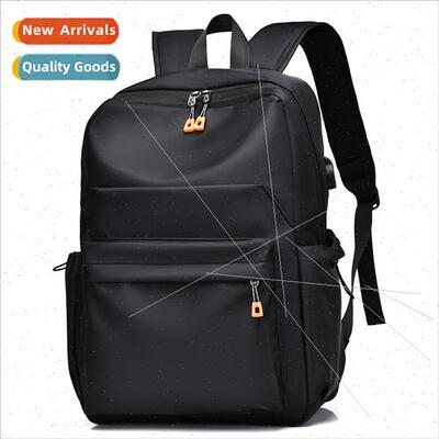 Shoulder bag men USB charging backpack waterproof student ba