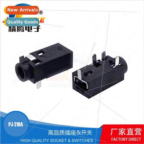 PJD218 2.5 headphone socket 4-pin silver-plated audio plug-i