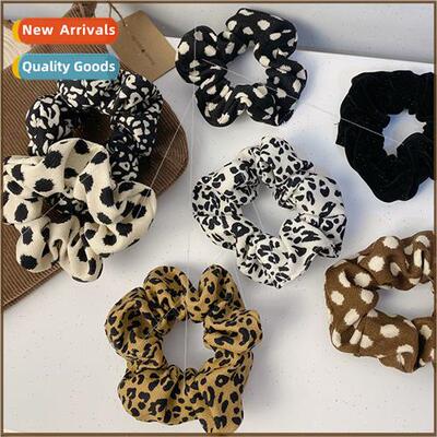 Autumn Winter New Retro Leopard ted Large Intestine Hair Rin