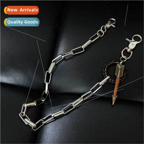 Punk large chain buckle feather arrow accessories braided co
