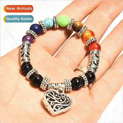 Fashion Chakela Multicolor Stone Healing Bracelet Matte Agat