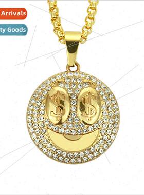 Hipster Men Jewelry Pendant Europe Hip Hop Smiley Dollar Pen