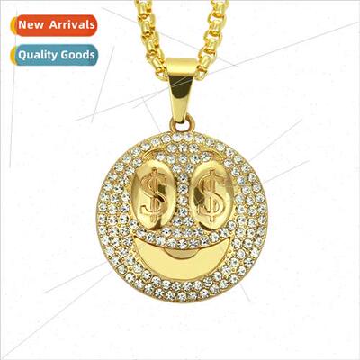 Hipster Men Jewelry Pendant Europe Hip Hop Smiley Dollar Pen