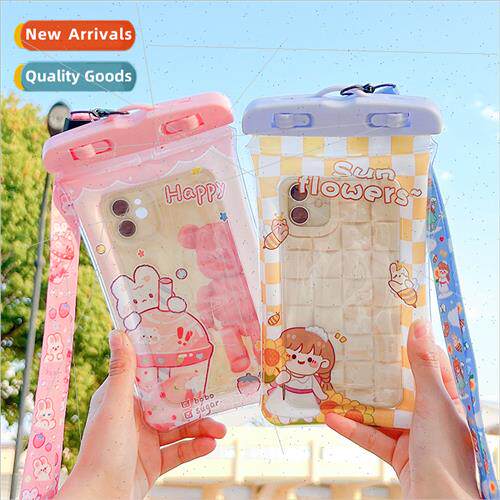 Cartoon cell phone airbag waterproof bag can touch screen sw
