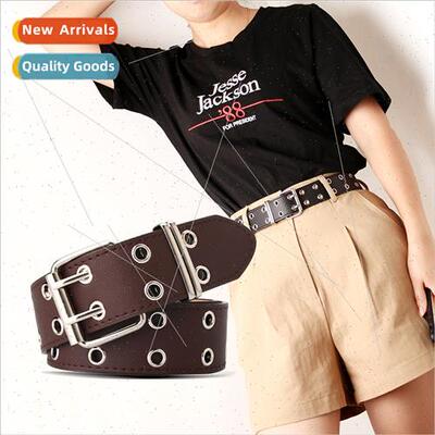 New double exhaust eye ladies belt fashion rivets decorative