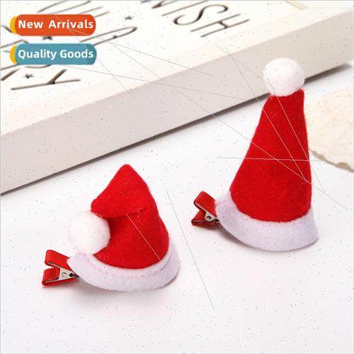 Christmas children stall small hat hairpin sweeping code gif