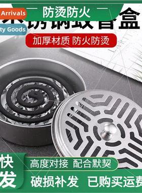 Thickened stainless steel mosquito coil box with lid mosquit