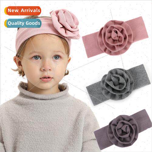 Baby big flowers hair accessories  American baby  cotton hea