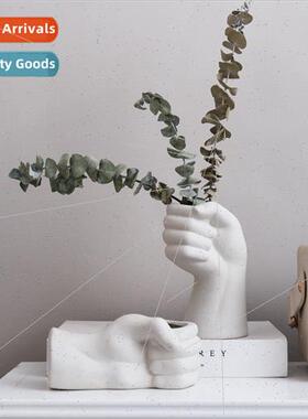 Scandinavian Creative Ceramic Vase Home Crafts Ornament Fist