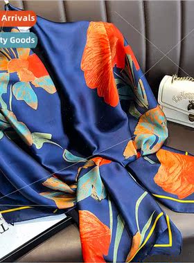 lk scarf autumn winter fashion printing silk temperament yar