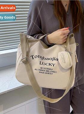 2022 new fashion letters large capacity shoulder bag literar