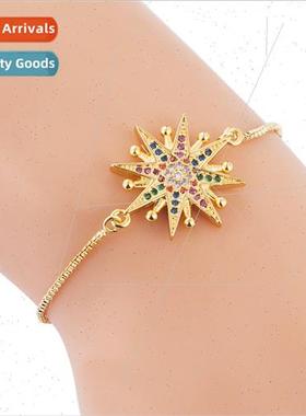 2020 new Europe fashion copper bracelet personalized sunflow