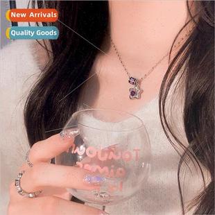 flower combination sweet New niche star retro collarbon bear