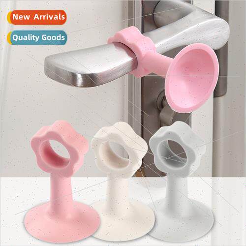 No-hole silicone door suck toilet door block door top suctio