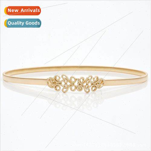 Hundreds elastic spring decorative waist chain ladies metal