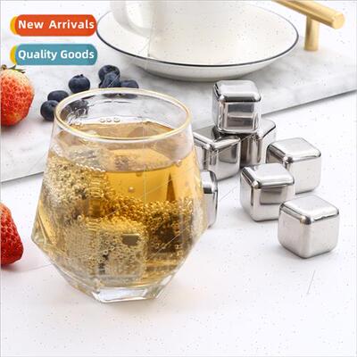 304 ice cubes Whisky ice metal frozen ice creative drinkware