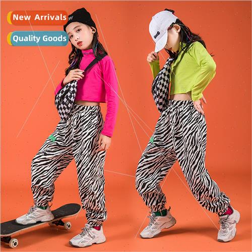 Girls set dance permance clothes children jazz dance su nave