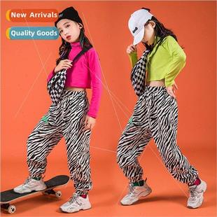 permance clothes children Girls dance jazz nave set