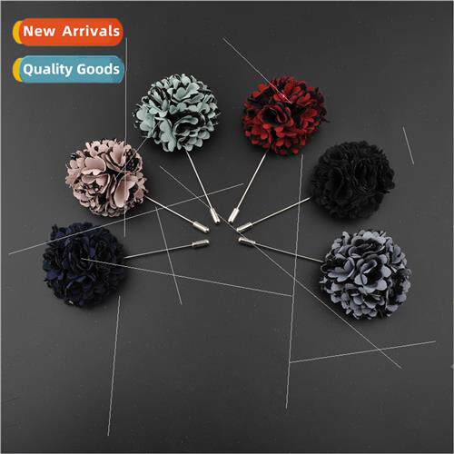Men Korean brooches Flower handmade DIY pins brooches Tie sh