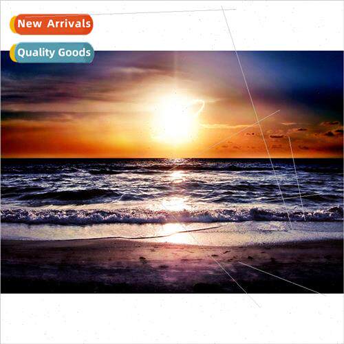 New evening sunset beach landscape diamond painting living r